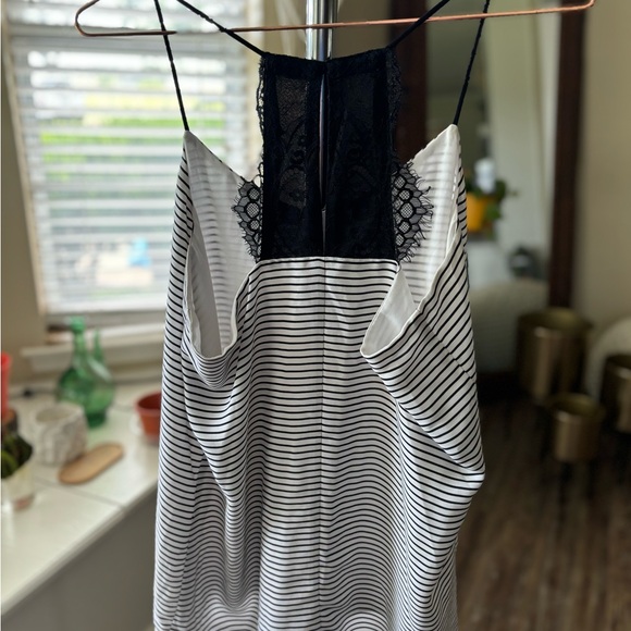 Black and White Stripped Blouse - Picture 2 of 3